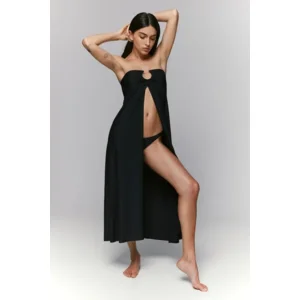 Sarda Lita strandjurk, -rok in zwart