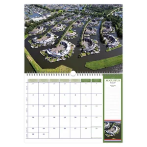 Kalender - Nederland in vogelvlucht - 2027 - Panorama - 23,5x33,5cm