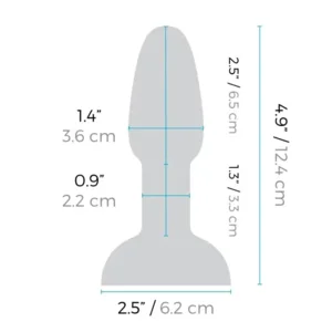 B-Vibe Rimming Petite Vibrerende Buttplug 12 Cm