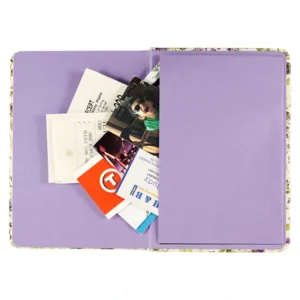 Notitieboek - Compact journal - Amethyst butterflies - 13x18cm