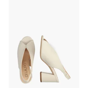 Di Lauro Rosette Roomwit Dames Sandalen