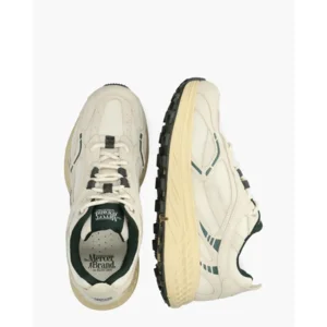Mercer Amsterdam The Re-Run Max Beige/Groen Herensneakers