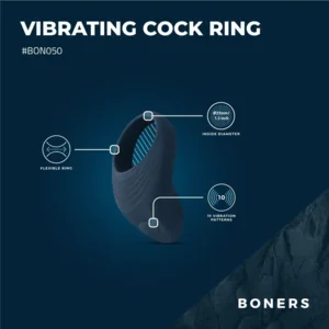 Boners Flexibele Vibrerende Cockring