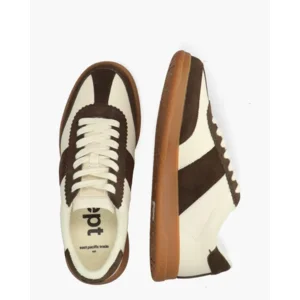 East Pacific Trade Santos Off-White/Donkerbruin Herensneakers