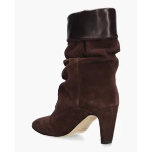 Julie Dee SE4011 Aubergine Dames Enkellaarsjes