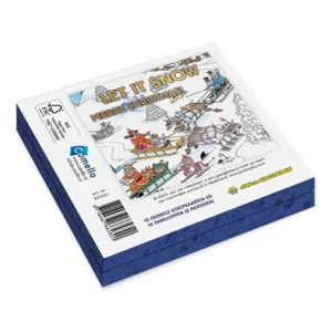 Kaarten - Kerst - Jan van Haasteren - Sneeuw ruimen & sleeën - 10st.