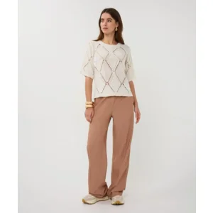 Esqualo Pull: Ecru, Korte mouw ( ESQ.314 )