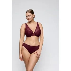 Prima Donna Salerno voorgevormde plunge bh in bordeaux