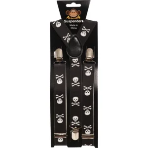 Bretels - Schedel met botten - Breedte 2,5cm