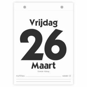Scheurkalender - De dagscheurkalender - 2027 - 13x18cm