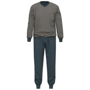 Ammann Heren Pyjama: Blauw, tot 6XL ( AMM.706 )