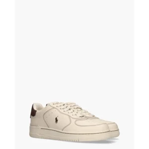 Polo Ralph Lauren Masters Court Roomwit/Donkerbruin Herensneakers