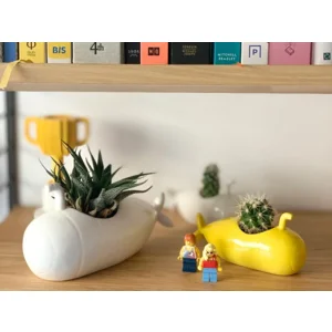 Bloempot Submarine Geel | Bitten Design