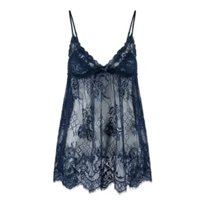 Lingadore Midnight négligé in petrol blauw