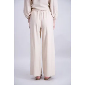 Signe Nature Zomer broek: Beige, elastiek in de lenden ( Signe.1388 )