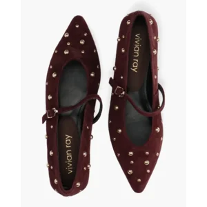 Vivian Ray Barcelona Aubergine Damesballerina's