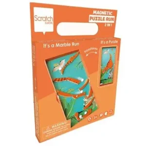 Puzzel & knikkerbaan - Dinosaurus - Magnetisch - 15,5x20,5cm