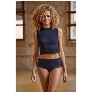 Janira Naadloze Slip: Maxi Charm Cero Cotton, Zwart of Wit ( JAN.368 / JAN.369 )