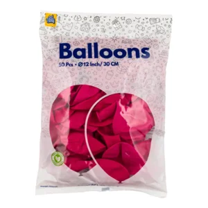 Ballonnen - Hard roze / fuchsia - 30cm - 50st.