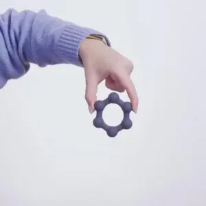 Boners Hexagon Cockring Met Stalen Kogels