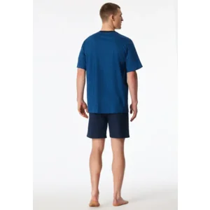 Schiesser - Comfort Essentials – Pyjama – 181155 – Blauw