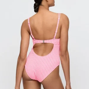 Marie Jo Swim Badpak: Mary Lynn, Rose Gingham, europese maten ( MJO.342 )