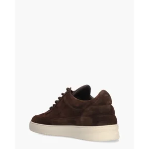 Filling Pieces Low Top Suede Donkerbruin Herensneakers