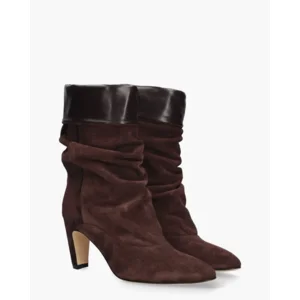 Julie Dee SE4011 Aubergine Dames Enkellaarsjes