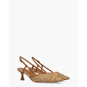 Lola Cruz Cleo Beige/Bruin Dames Slingbackpumps