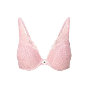 Lingadore Graphic Pink voorgevormde plunge bh in oudroze
