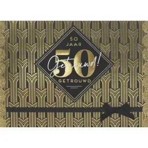 Kaart - 50 jaar getrouwd - Glitter & Glamour - LLE.3028
