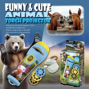 Zaklamp & projector - Schattige dieren - Met 3x8 afbeeldingen