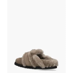 Nubikk Teddy Furry II Taupe Damesslippers