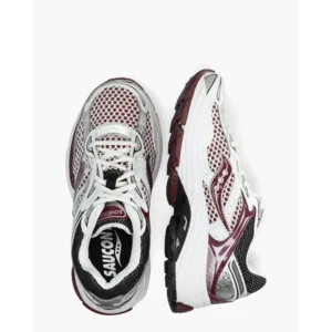 Saucony ProGrid Omni 9 Wit/Bordeaux Damessneakers