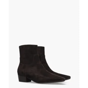 Di Lauro Carabella Donkerbruin Dames Enkelboots