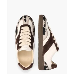 Nubikk Ray Owen Studs Cow Pony Bruine Damessneakers