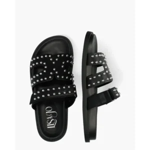 Lisa & Jo Zafi Zwart Dames Slippers