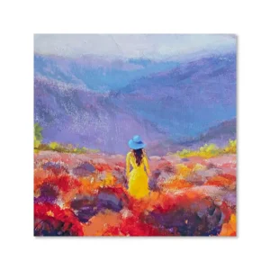 Kaart - Vrouw in bloemenveld - Galleria - VB0.3048