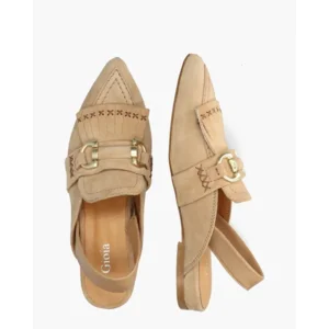 Mjus Zenne Beige Dames Slingbackloafers