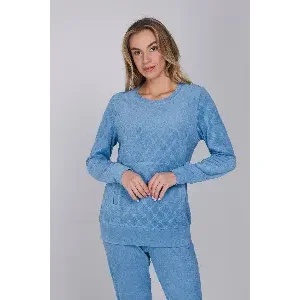 Pastunette Pyjama Dames: Blauw, badstof  ( 100019 )