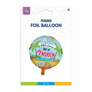 Folieballon - Pensioen - 46cm - Zonder vulling
