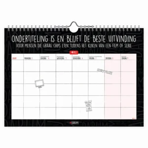 Kalender - Darum! - 5 personen - 2027 - 21x30cm
