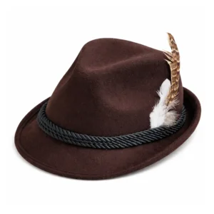 Hoed - Oktoberfest - Tirol - Deluxe - Donker bruin