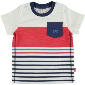 Babyface t shirt stripes (Blauw en rood)