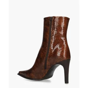 Zinda 3263 Donkerbruin Dames Enkelboots