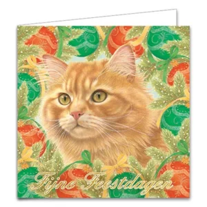 Kaarten - Kerst - Franciens katten - Onder de boom & Kerstballen - 10st.