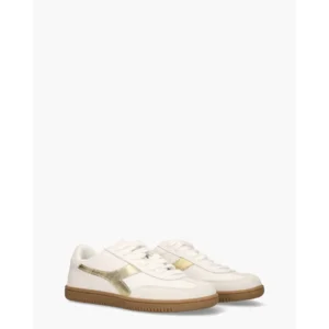 Diadora Sport Trainer Doré Wit/Goud Damessneakers