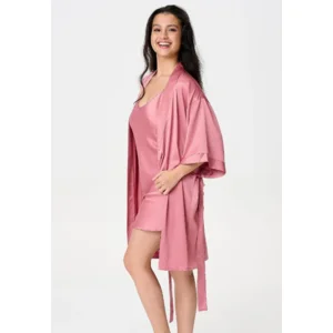 Lingadore Daily kimono in dusty rose