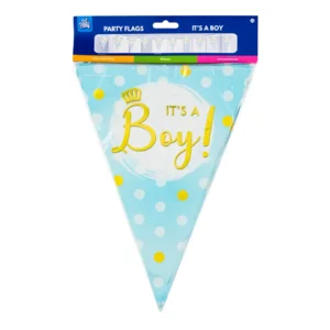 Vlaggenlijn - It's a boy - Folie - 10m