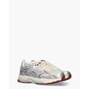Mercer The Re-Run Zilver/Bordeaux Damessneakers